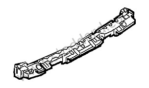 FOAM PART OPTION: WITHOUT TOWBALL (Option code: I1D0), OPTION: PREPARATION FOR DETACHABLE TRAILER COUPLING (Option code: I1D7), OPTION: PREPARATION FOR DETACHABLE TRAILER COUPLING USA (Option code: I1D8), OPTION: HIGH PRESSURE ALLOY SPARE WHEEL WITH TYRE (Option code: I1G3) (95550525204)