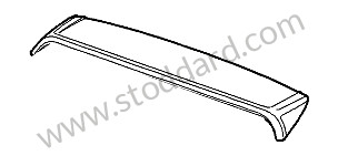 REAR SPOILER OPTION: WITHOUT AEROKIT (Option code: I2D0), OPTION: SILL COVER (Option code: I2D3), OPTION: CAYENNE GTS AEROKIT STANDARD SPOILER (Option code: I2D4) (95551293905G2X)