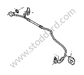 PRESSURE LINE Left-hand drive / From the serial number 9P6LA  05840, OPTION: 4 ZONE AIR CONDITIONING SYSTEM (Option code: I9AH) (95557308002)