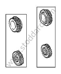 GEAR SET 4TH GEAR or 5TH GEAR / 23/28 RATIO (90130291010)