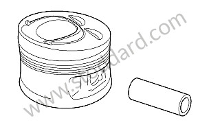 PISTON COMPLETE CYLINDER CYLINDERS 2 AND 4 AND 6 (95510303300)