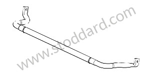 STABILIZING BAR BROWN MARK / 38,00 MM / OPTION: SUSPENSION / DAMPERS STANDARD 2 PASM (Option code: I1BH) / OPTION: ANTI-ROOL BAR. FRONT AND REAR (Option code: I0AB) (95534370180)