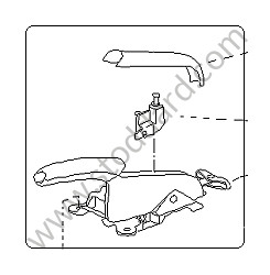 PARKING-BRAKE LEVER Left-hand drive / palm green / palm green (4P1) / OPTION: MAKASSAR EBONY WOOD PACKAGE,DARK (MATT SATIN FINISH) (Option code: I801) (997424031684P1)