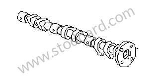 CAMSHAFT EXHAUST / CYLINDER 4-5-6 (99610506627)