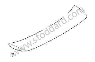 REAR SPOILER OPTION: TURBO AEROKIT (Option code: IXAF) (99751226103)