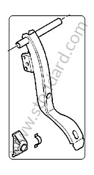 BRAKE PEDAL Left-hand drive (95542309102)