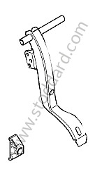 BRAKE PEDAL Left-hand drive (95542309102)