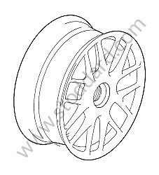 DISC WHEEL 8,5 J X 19ET 56 MM / OPTION: TURBO WHEEL, 19 ZNTRALVERSCHLUSS (Option code: I422) (99736215706)