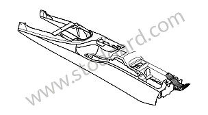 CENTRE CONSOLE BLACK / BLACK (041) / OPTION: REAR SECTION OF CENTRE CONSOLE PAINTED (Option code: IXME) (99755398064041)