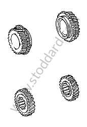 GEAR WHEEL PAIR 4TH GEAR or 5TH GEAR / 27/25 RATIO (90430293010)