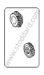 GEAR WHEEL PAIR 4TH GEAR / 27/25 RATIO (90430293010)