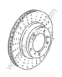 BRAKE DISC REAR LEFT / OPTION: CERAMIC BRAKE (Option code: M450) (99135203101)