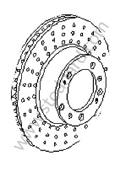 BRAKE DISC REAR LEFT / OPTION: CERAMIC BRAKE (PCCB) (Option code: I450) (99135203101)