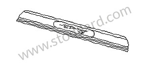 SCUFF PLATE OPTION: SPECIAL MODEL PORSCHE DESIGN EDITION 2 (Option code: I757), OPTION: DOOR ENTRY GUARDS IN STAINLESS STEEL WITH LOGO (Option code: IX70) (98755198018)