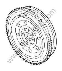 DOUBLE-MASS FLYWHEEL OPTION: 6 SPEED MANUAL TRANSMISSION (Option code: I480) (9G111401251)