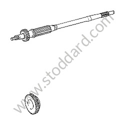 GEAR SET PRIMARY SHAFT AND SECOND GEAR / 18/34 RATIO (91130290400)