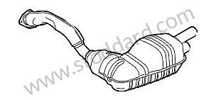 MAIN EXHAUST MUFFLER New part / CYLINDER 4-5-6 / OPTION: ACOUSTIC PACKAGE PAP CHINA KOREA (Option code: I172) (98711313132)