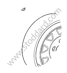 EMERGENCY WHEEL OPTION: EMERGENCY WHEEL (Option code: I447) / OPTION: TURBO WHEEL, 19 ZNTRALVERSCHLUSS (Option code: I422) (99736202100)