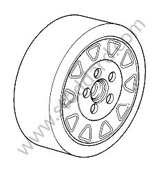 EMERGENCY WHEEL OPTION: EMERGENCY WHEEL (Option code: I447) / OPTION: TURBO WHEEL, 19 ZNTRALVERSCHLUSS (Option code: I422) (99736202100)