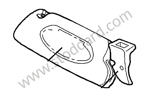 Sun visor for Porsche 997 09-12 &bull; 2010 &bull; 997 Sport Classic &bull; Coupe &bull; Manual Gearbox, 6 Speed