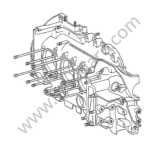 91110100145 - Crankcase housing for Porsche 911 74-77 + 912E &bull; 1974 &bull; 2.7 &bull; Coupe &bull; Manual Gearbox, 4 Speed