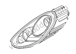 HEADLAMP RIGHT / OPTION: XENON LIGHTING SYSTEM  (Option code: I601) (98763117022)