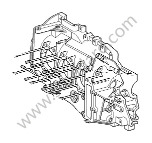 Engine crankcase for Porsche 997 Gt3 / Gt3-2 &bull; 2010 &bull; 997 Gt3 Rs 3.8 &bull; Coupe &bull; Manual Gearbox, 6 Speed