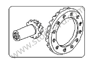 Gearbox pinions and shaft for Porsche 928 78-82 &bull; 1978 &bull; 928 4.5 &bull; Coupe &bull; Automatic Gearbox