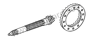 RING GEAR AND PINION SHAFT 8/27 RATIO (92530291111)