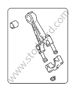 Crankshaft / connecting rod for Porsche 928 83-86 &bull; 1985 &bull; 928 4.7S2 &bull; Coupe &bull; Automatic Gearbox