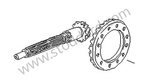 Gearbox pinions and shaft for Porsche 928 83-86 &bull; 1983 &bull; 928 4.7S &bull; Coupe &bull; Manual Gearbox, 5 Speed