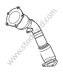 EXHAUST PIPE Part exchange (Send us your old part to receive the new one) / CYLINDER 5 TO 8 (955113021CX)