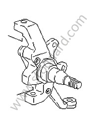 STEERING KNUCKLE FRONT RIGHT / OPTION: ANTIBLOCK SYSTEM (BOSCH) (Option code: M593) (92834105812)