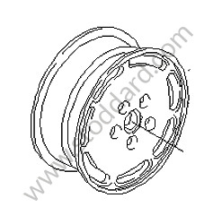 ALLOY WHEEL 8 X 16 ET 52.3 PLATINUM / PLATINUM / REAR (92836211701)