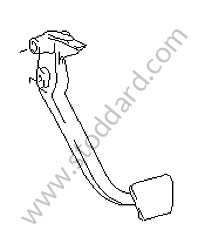 BRAKE PEDAL Left-hand drive (92842351501)