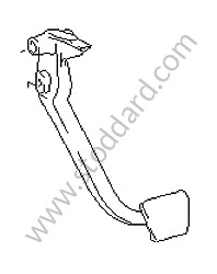 BRAKE PEDAL Left-hand drive (92842351501)