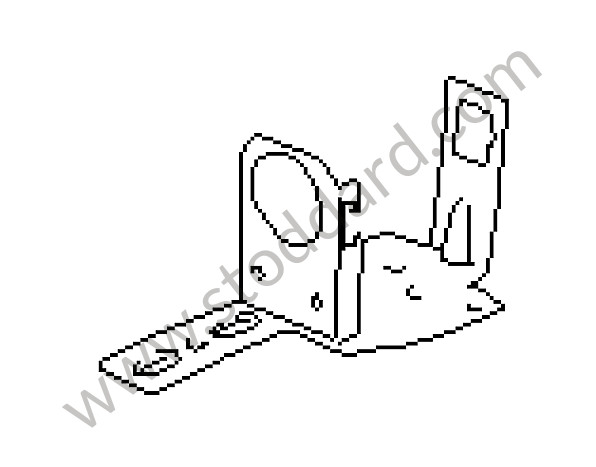 92860705102 - SUPPORT for Porsche 928 83-86 &bull; 1985 &bull; 928 4.7S2 &bull; Coupe &bull; Manual Gearbox, 5 Speed