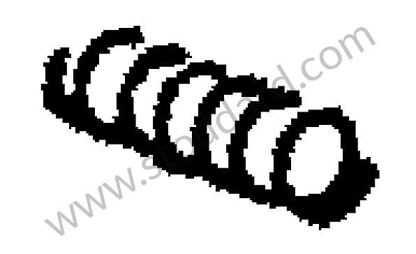 91154255500 - COMPRESSION SPRING for Porsche 911 74-77 + 912E &bull; 1974 &bull; Carrera 2.7 Us &bull; Targa &bull; Automatic Gearbox