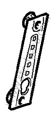 SUPPORT PIECE Without OPTION:  3 POINT AUTOMATIC BELTS AT FRONT WITH ELECTRICAL HEIGHT ADJUSTEMENT AND MEMORY (Option code: I4QF) (95580305803)