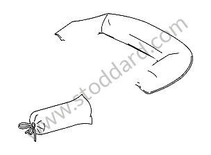 HOOD COVER 356 B/C QUALITY ORIGINAL MATERIAL BLACK (CONTACT US FOR OTHER COLORS) BLACK  - FOR OTHER COLOURS CONSULT US BY EMAIL / BLACK  - FOR OTHER COLOURS CONSULT US BY EMAIL (NOIR NC) (A64456109501)