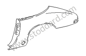 SIDE SECTION LEFT / From the serial number 91GS1 05882, OPTION: TURBO LOOK (Option code: 491) (93050306161GRV)