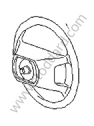 STEERING WHEEL magenta / magenta (4XW) / OPTION: AIRBAG PASSENGER'S SIDE (Option code: M562) (944347804524XW)