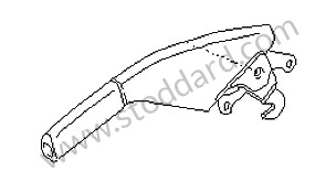 PARKING-BRAKE LEVER cobalt blue / cobalt blue (9YL) / LEATHER (944424051509YL)