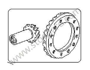 Gearbox pinions and shaft for Porsche 928 87-91 &bull; 1990 &bull; 928 S4 &bull; Coupe &bull; Automatic Gearbox