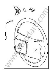 STEERING WHEEL CAR WITH AIRBAG / sea blue / sea blue (2JZ) (964347804522JZ)