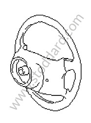 STEERING WHEEL black / black (8YR) (99334780456A28)