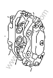 FIXED CALLIPER REAR RIGHT / OPTION: NARROW BODYWORK (Option code: M493) (99335242221)