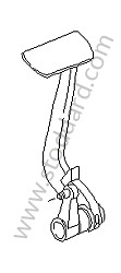 BRAKE PEDAL Left-hand drive (99342305300)