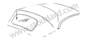 CONVERTIBLE TOP TRIM 356 SPEEDSTER, ORIGIN, BLACK (OTHER COLOURS AVAILABLE ON REQUEST)  (99A000554672)