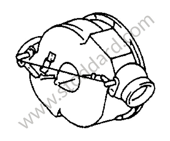 91157101800 - Blower Motor for Porsche 911 70-73 &bull; 1972 &bull; 2.4T-E &bull; Coupe &bull; Manual Gearbox, 4 Speed